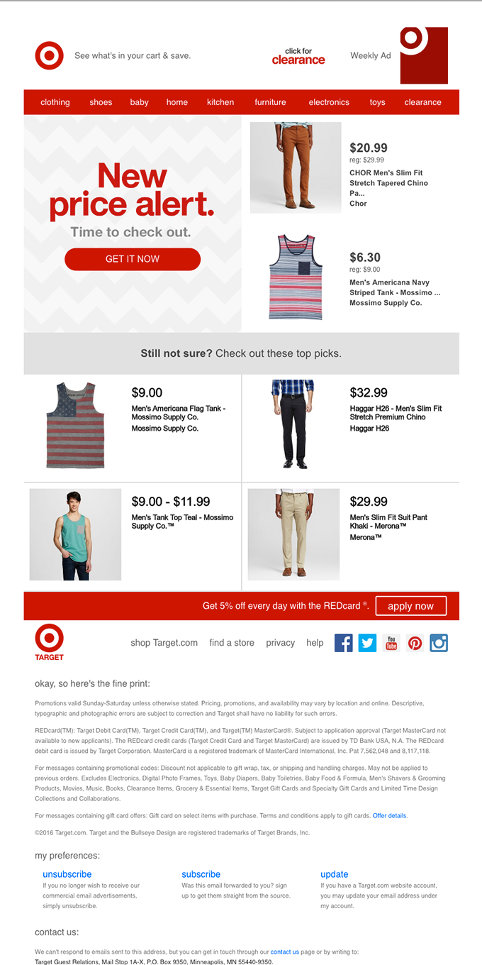 cart recovery email examples for fashion and apparel 6