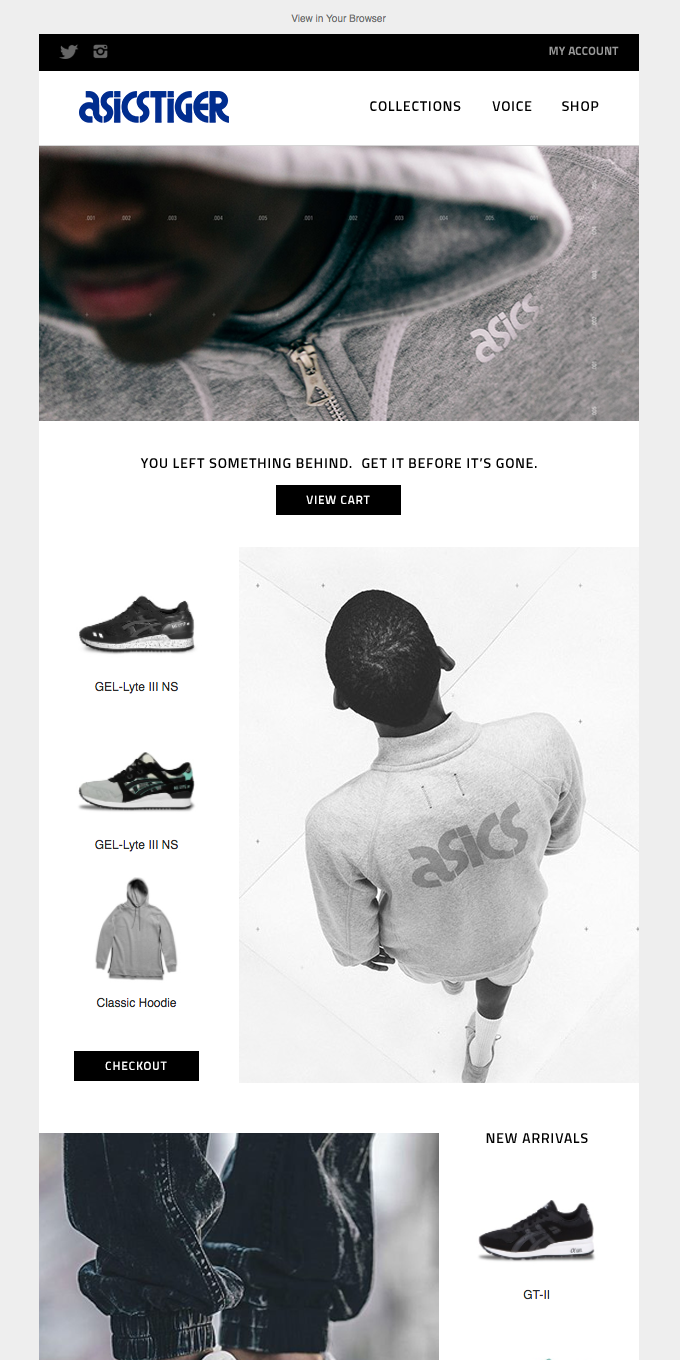 cart recovery email examples for fashion and apparel 5