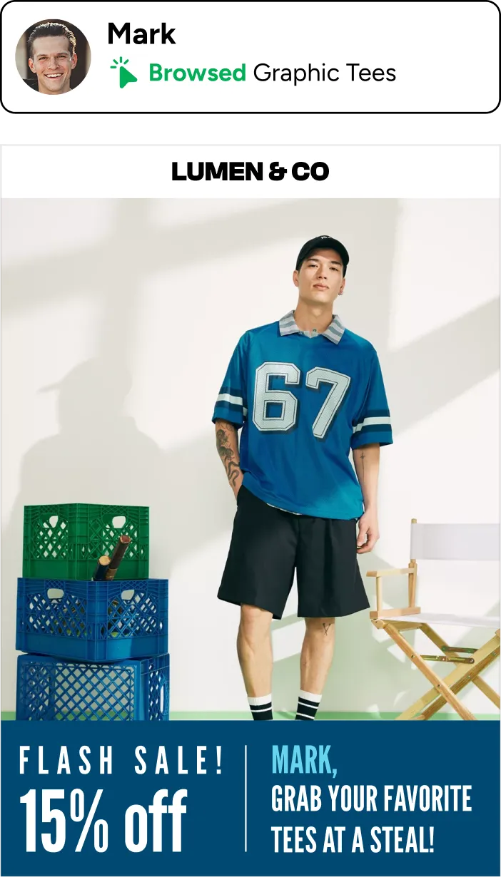 Personalized email — Mark · Graphic Tees