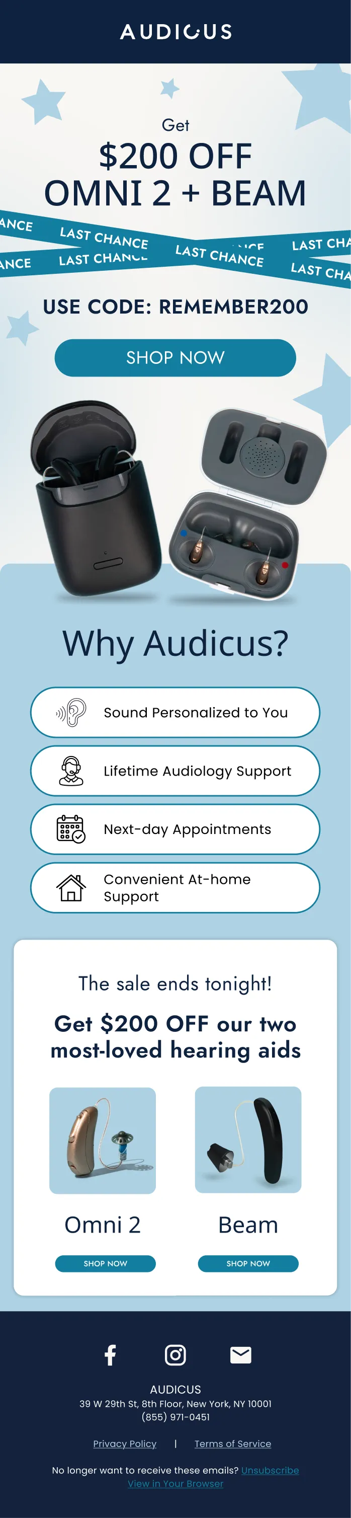 Audicus email — Lifestyle